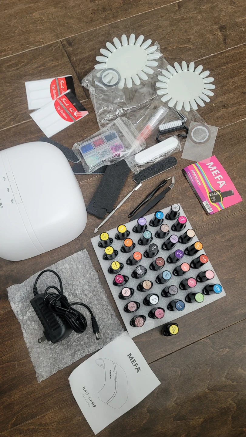 MEFA Gel Nail Polish Kit with Nail Light, 32 Colors All ... - photo 5