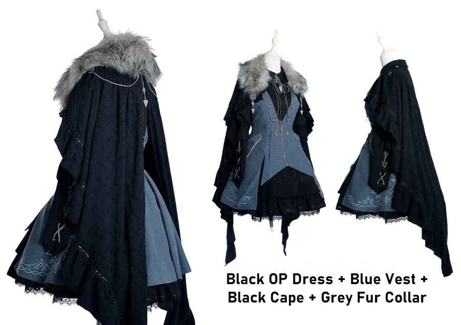Knight of the Dragon Gothic Lolita Dress Set