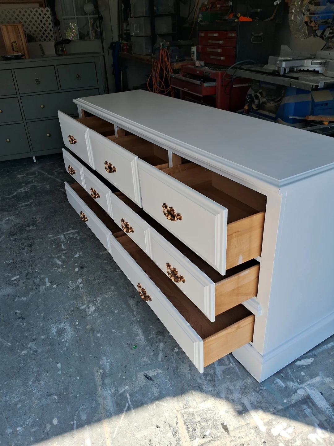 White Dresser with 9 Drawers - photo 3