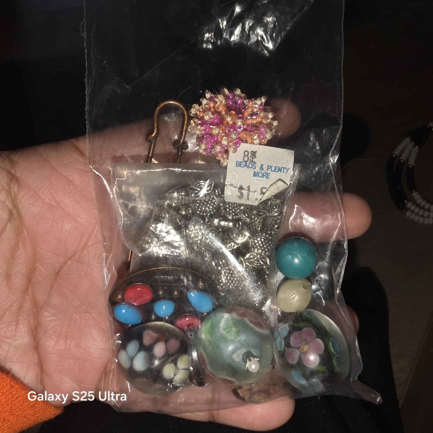 Assorted Craft Beads and Jewelry Findings