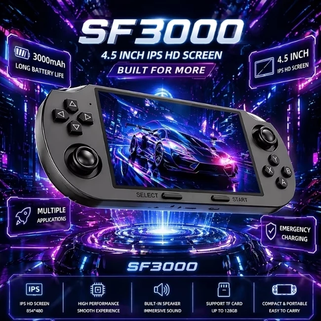 SF3000 Portable Handheld Game Console