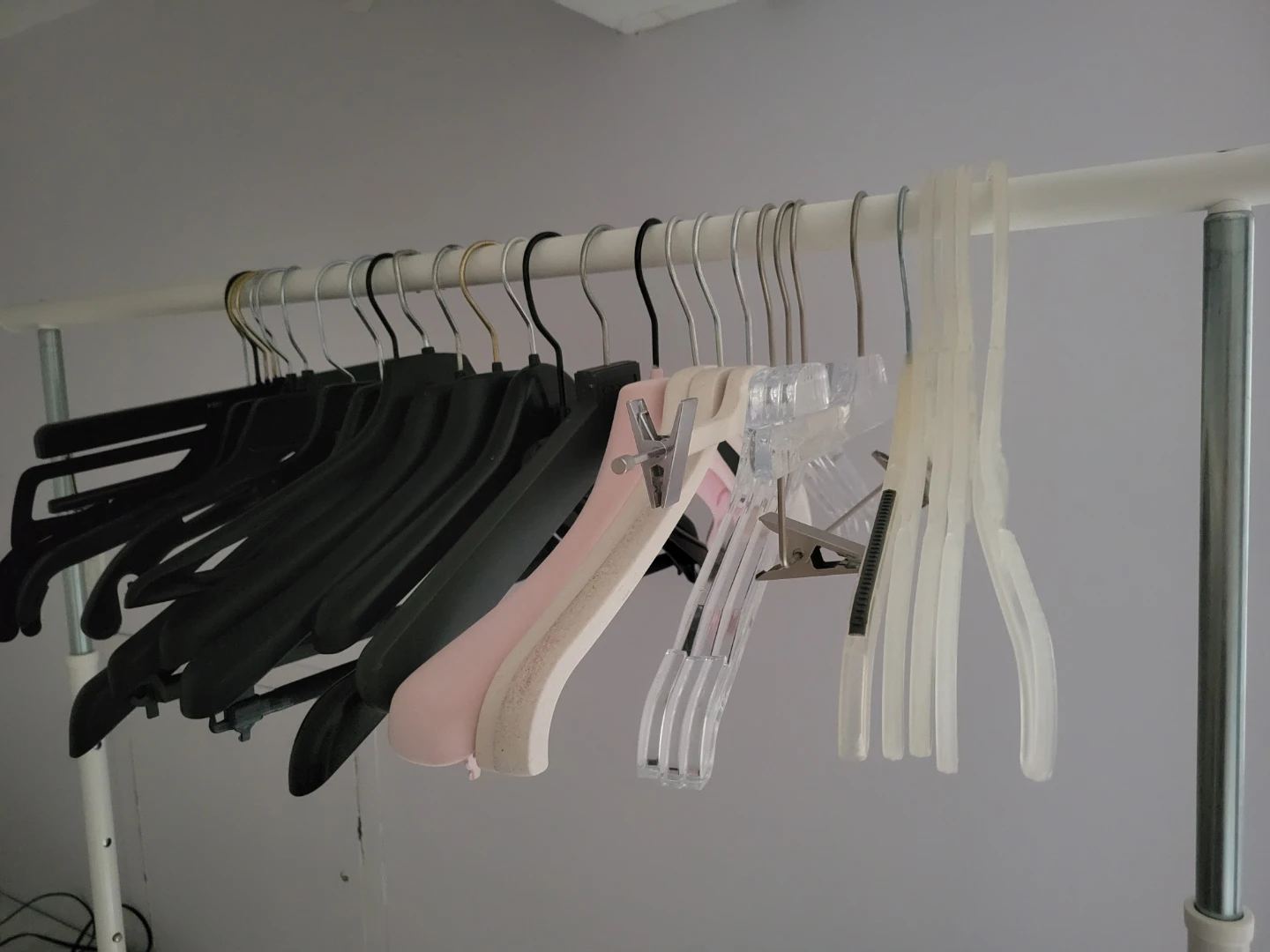 $0.25 each Coat Hangers - Black, Pink, Clear - photo 2