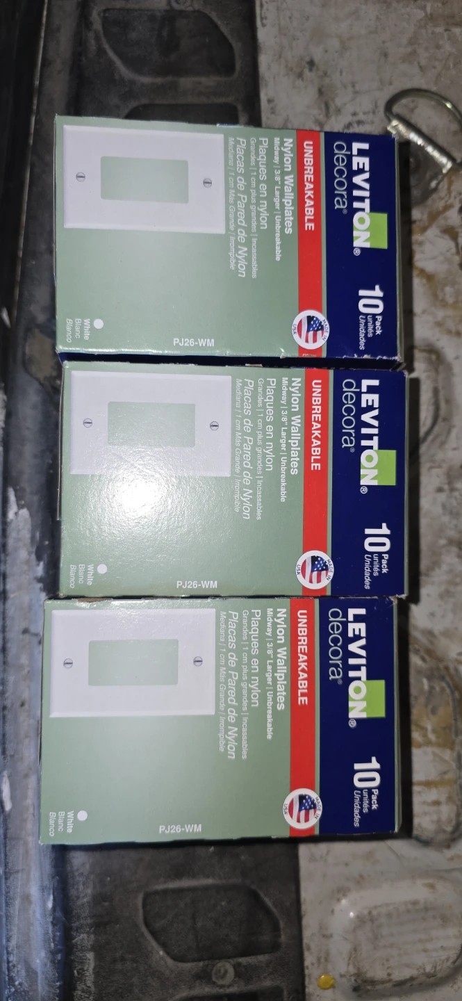 Leviton Decora Unbreakable Nylon Wallplates (10 Pack) - photo 2