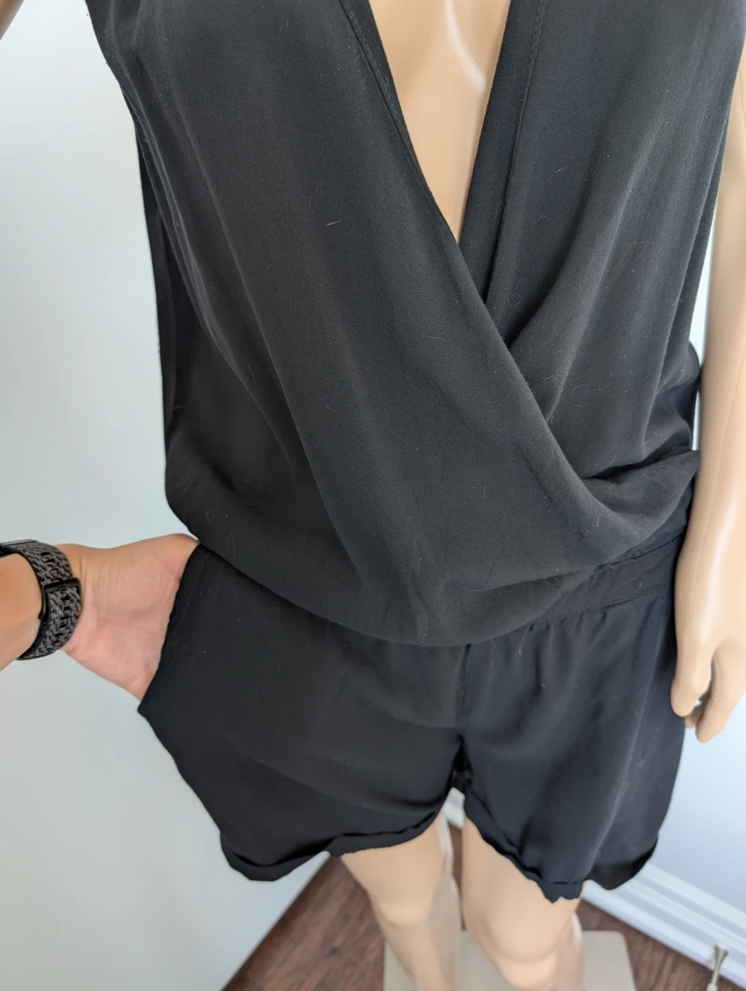 Triple Five Soul Black Sleeveless Romper - photo 2