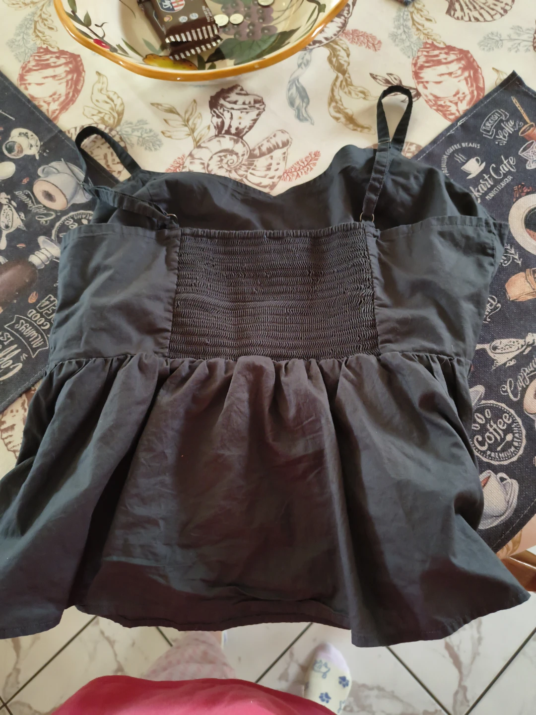 Black Peplum Camisole Top - photo 3