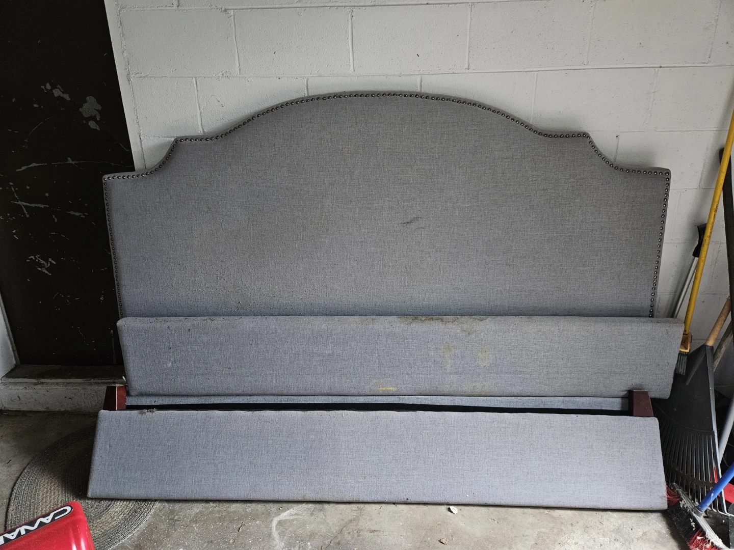 Upholstered Kingsize  Bed Frame with slats