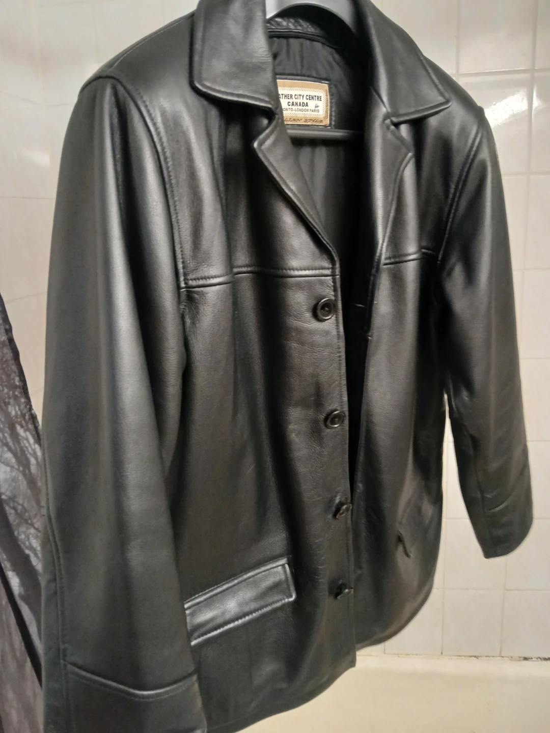 Genuine leather coat for men Large - photo 4