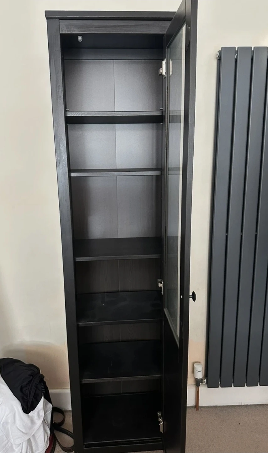 Black Glass Door Cabinet - photo 5