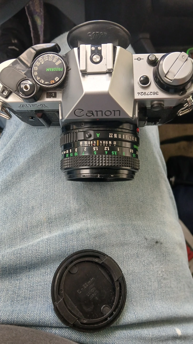 Canon AE-1 Program 35mm Film Camera with 50mm f/1.8 Lens