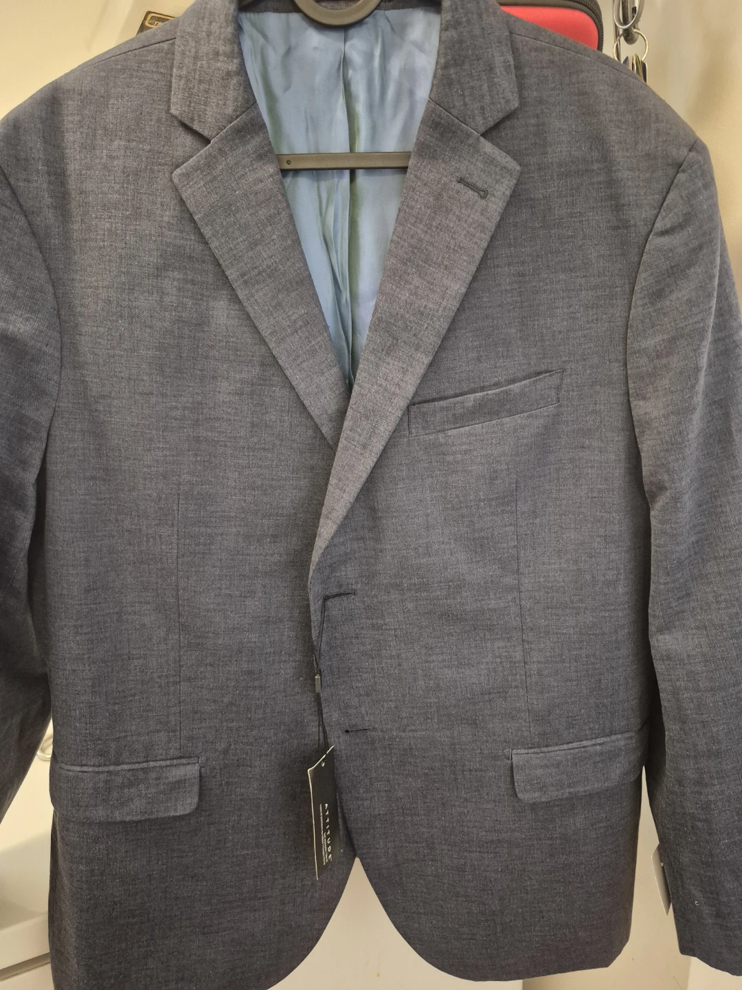 ATTITUDE Men's Blazer - Grey, Chest 44"