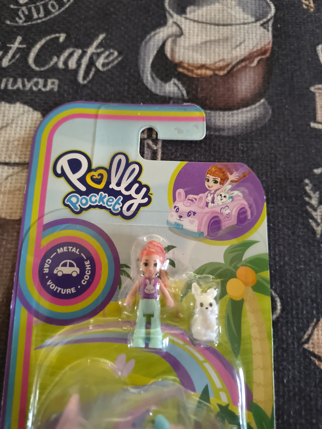 Polly Pocket Compact Toy Car with Figure and Bunny - photo 3