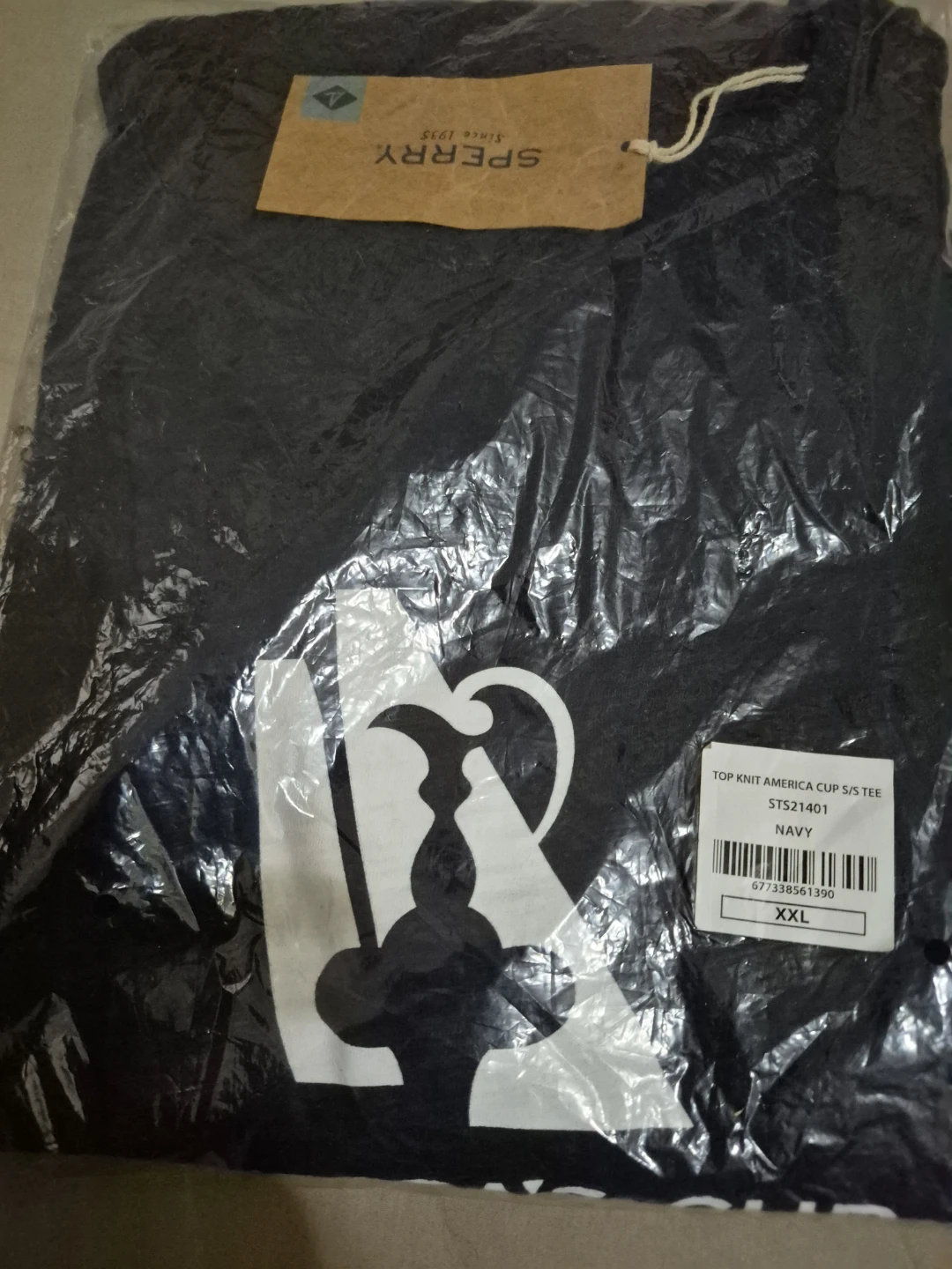 Sperry Top Knit America Cup S/S Tee Navy XXL