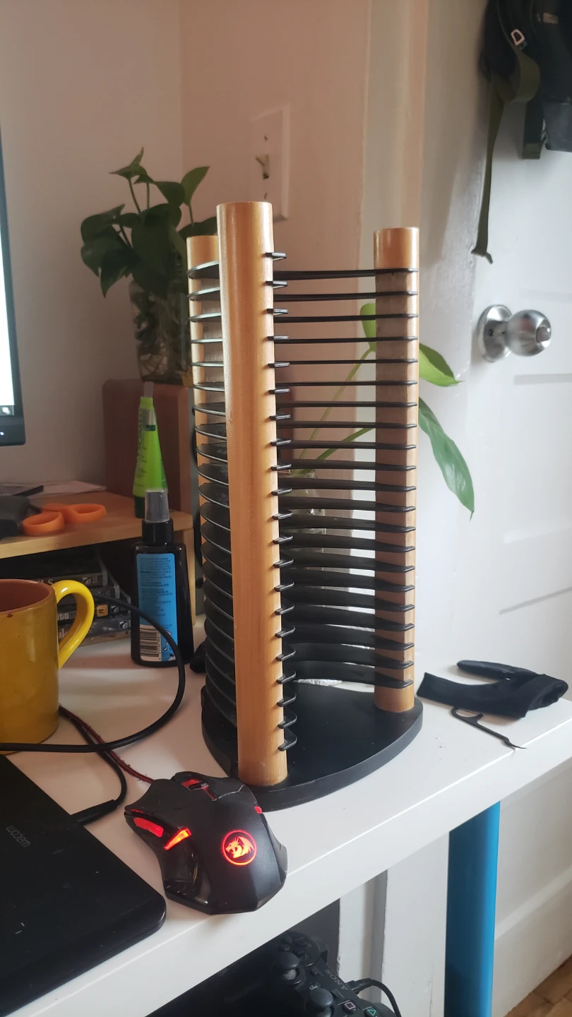Wooden CD Storage Rack