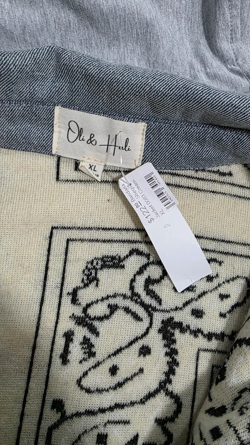 Oli & Hali Paisley Sherpa Jacket with Hood - photo 4
