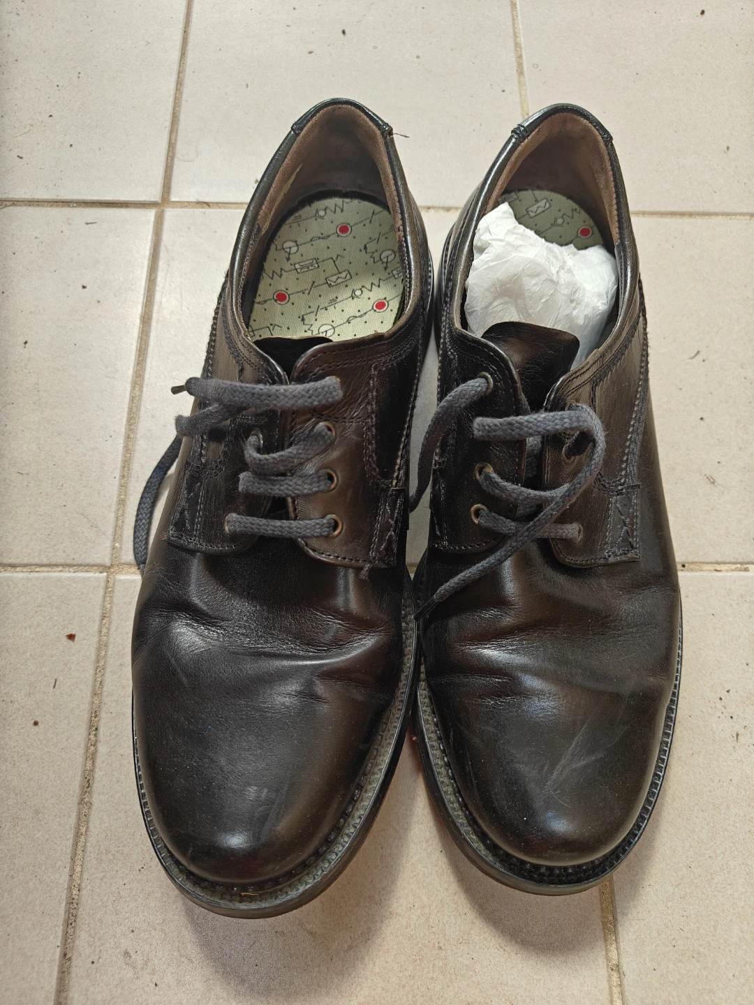 LLOYD Men's Black Leather Dress Shoes Size 9.5