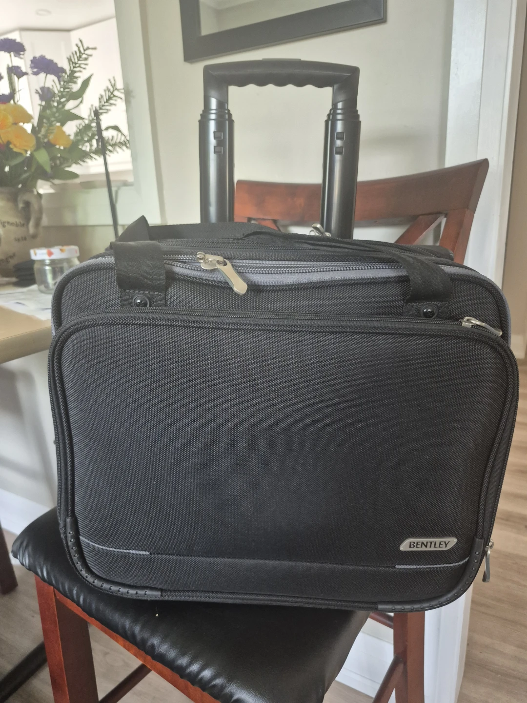 Bentley Rolling Briefcase - Black