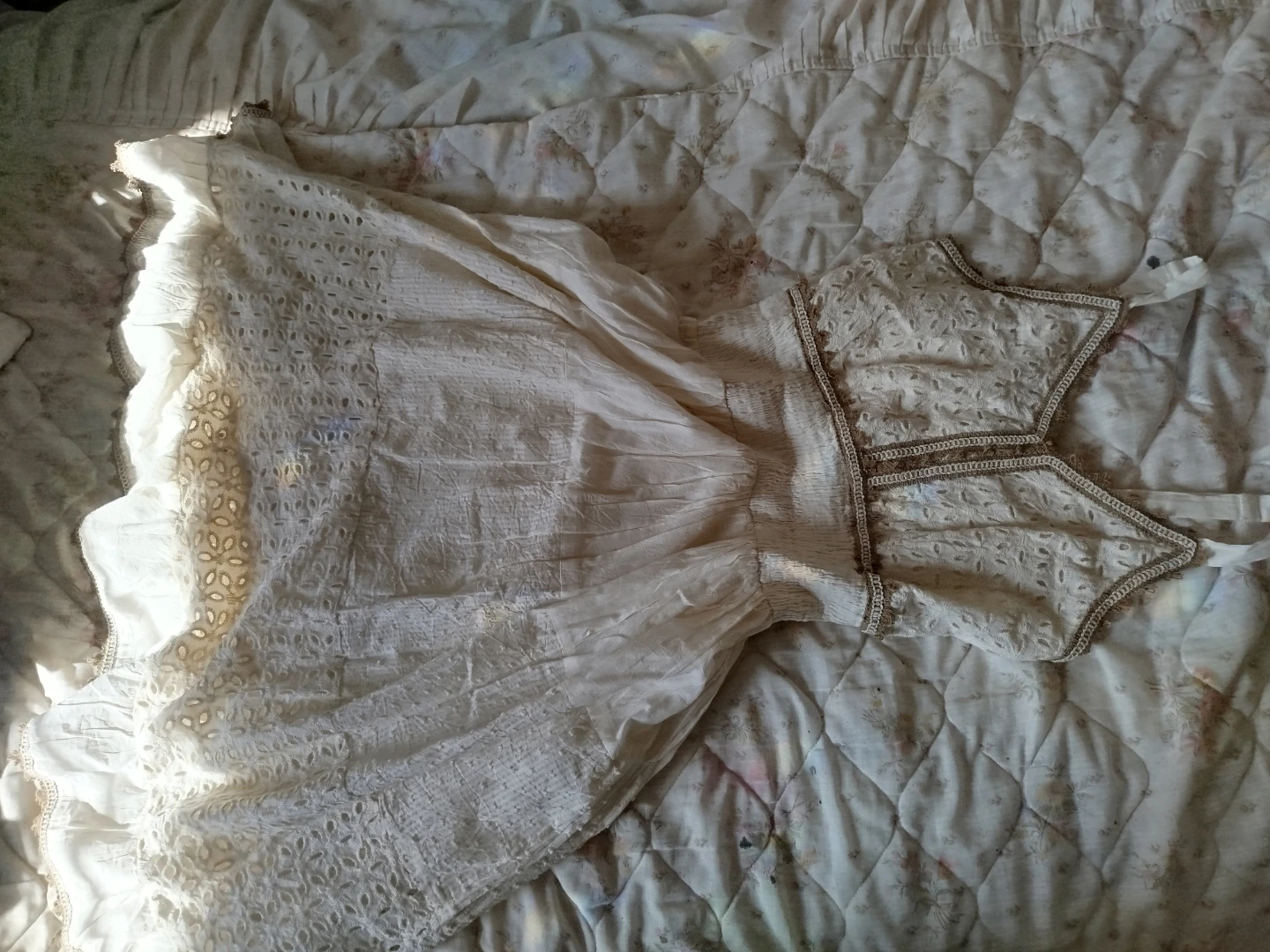 Cream boho style sundress - photo 2