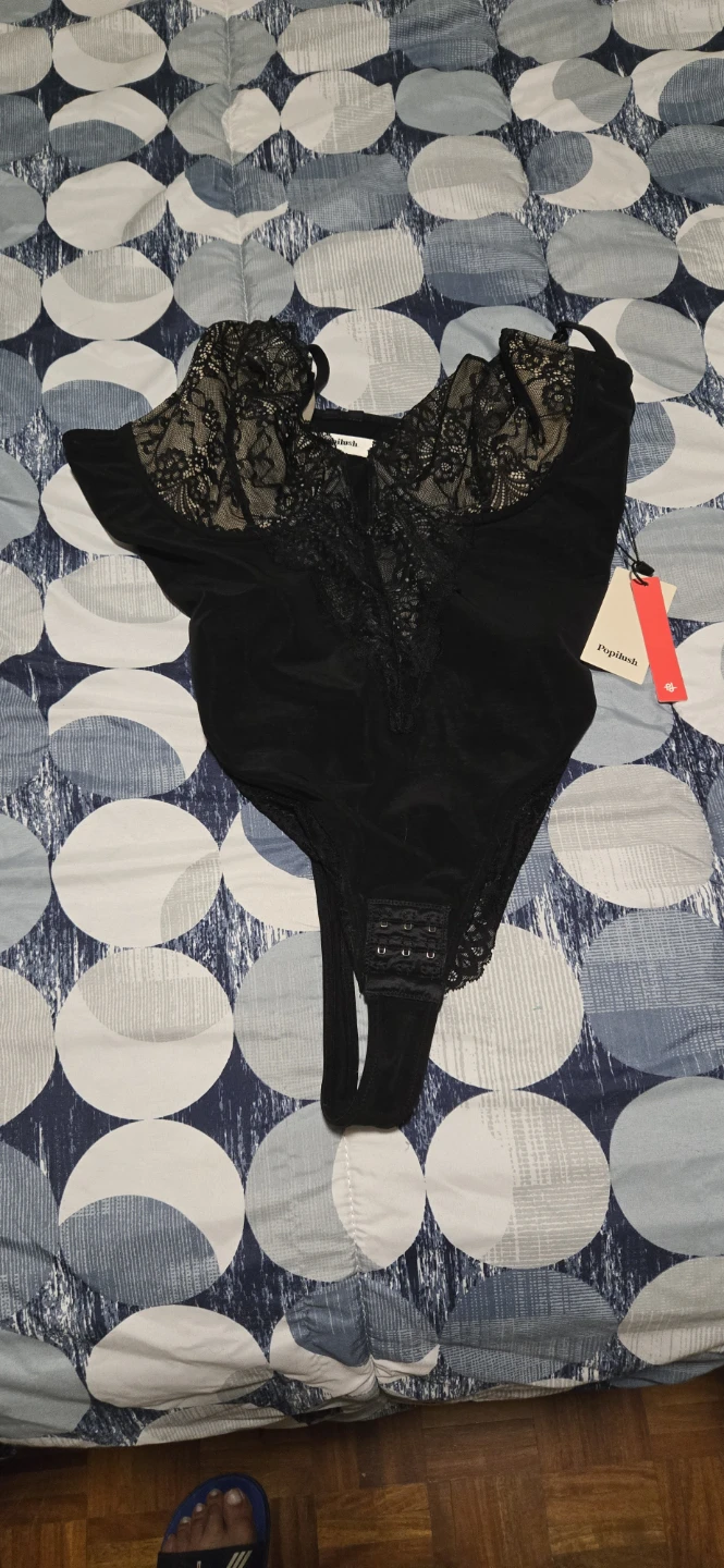 Popilush Black Lace Bodysuit XXL