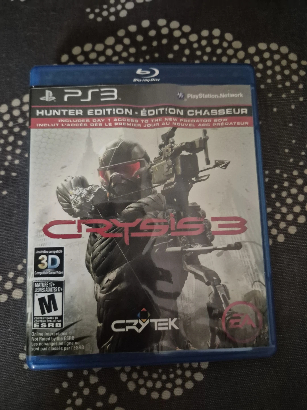 Crysis 3 Hunter Edition Blu-ray Disc for PS3
