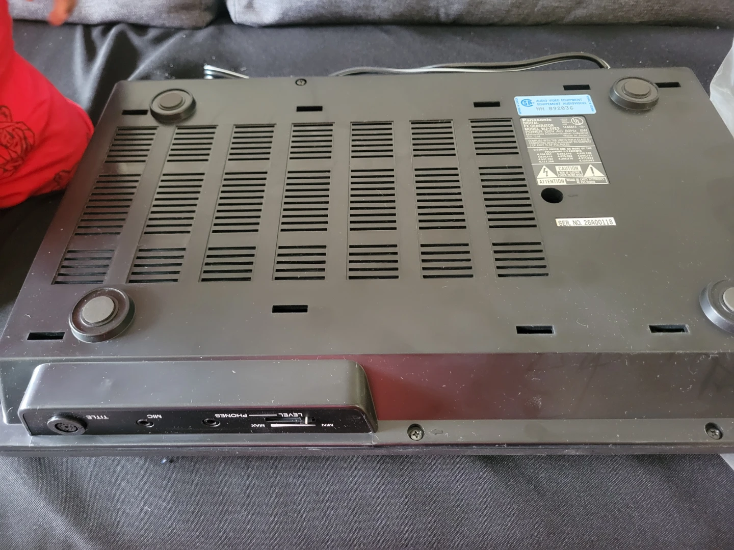 Panasonic WJ-AVE3 FX Digital Video Generator - photo 5