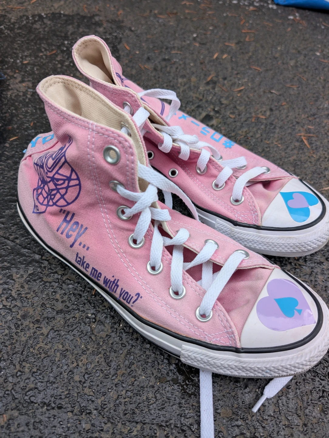 Destiny 2 themed Cayde-6 Pink Converse Shoes - photo 2