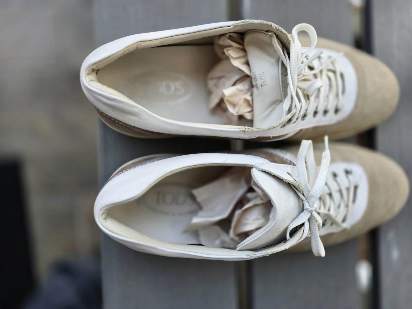TOD'S Suede and Leather Sneakers - photo 4