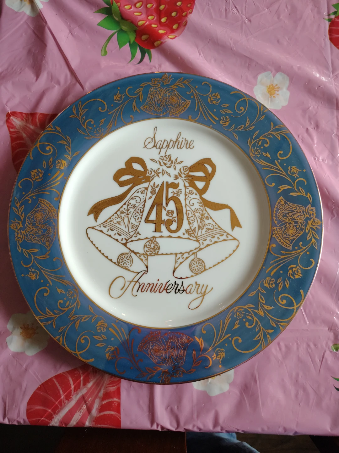 Sapphire 45th Anniversary Decorative Plate