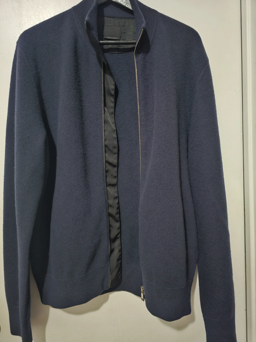 Prada Milano Navy Blue Zip Up Cardigan - photo 5