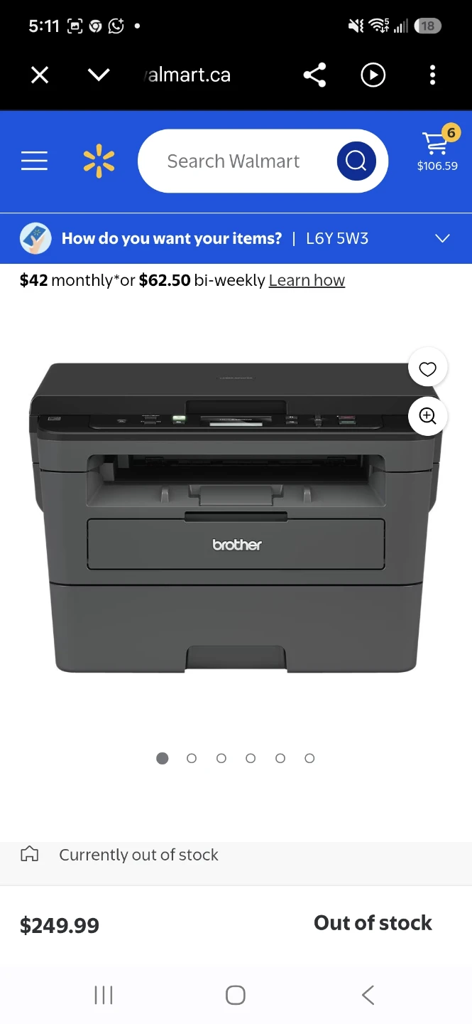 Brother MFCL2710DW Monochrome Laser Printer - photo 2