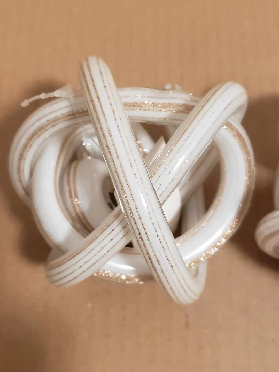 3 Bombay Orbit Infinity Knot Glass Sculptures - photo 3