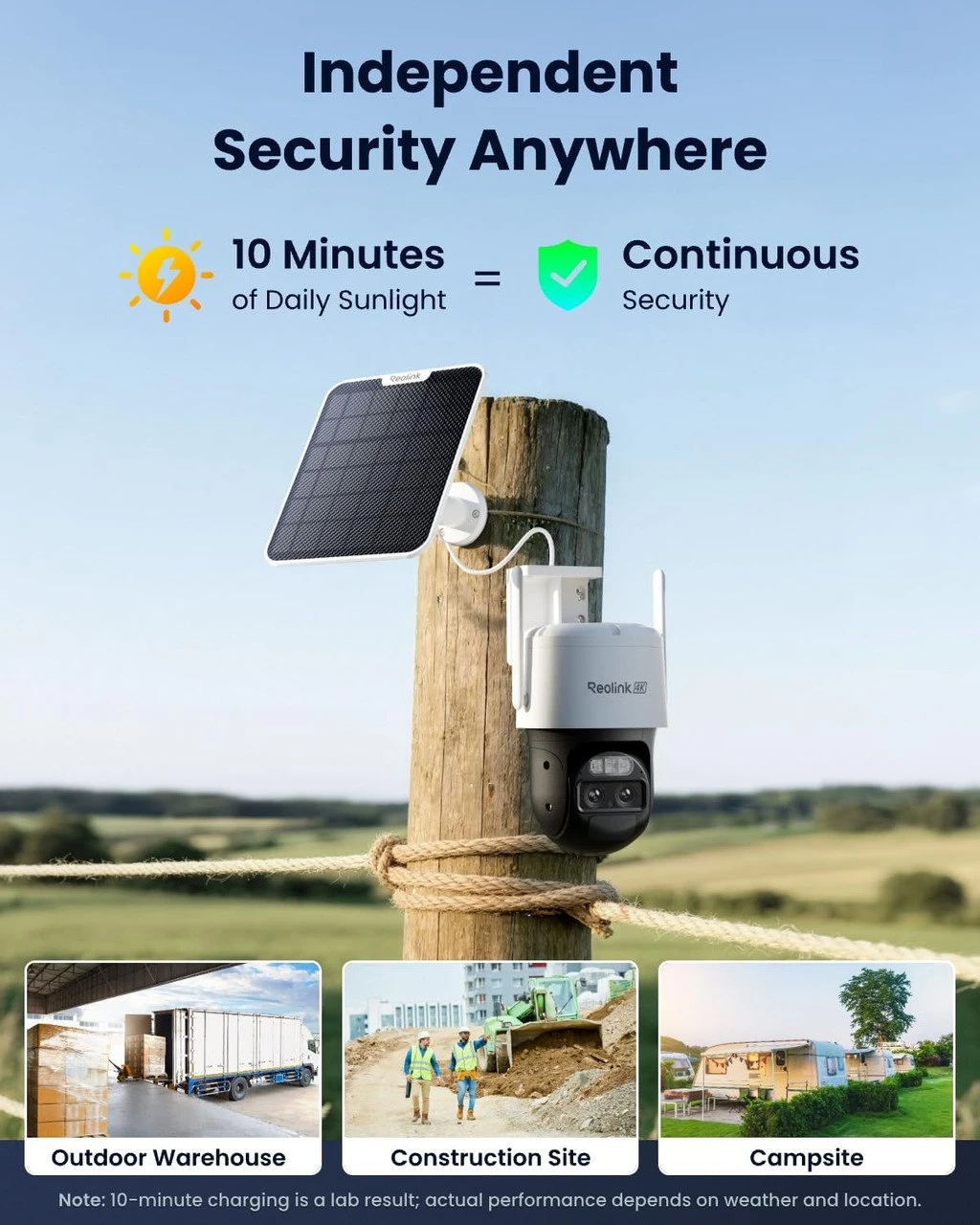 NEW  REOLINK 4K Wireless Security Camera Outdoor Solar+sim card - photo 3