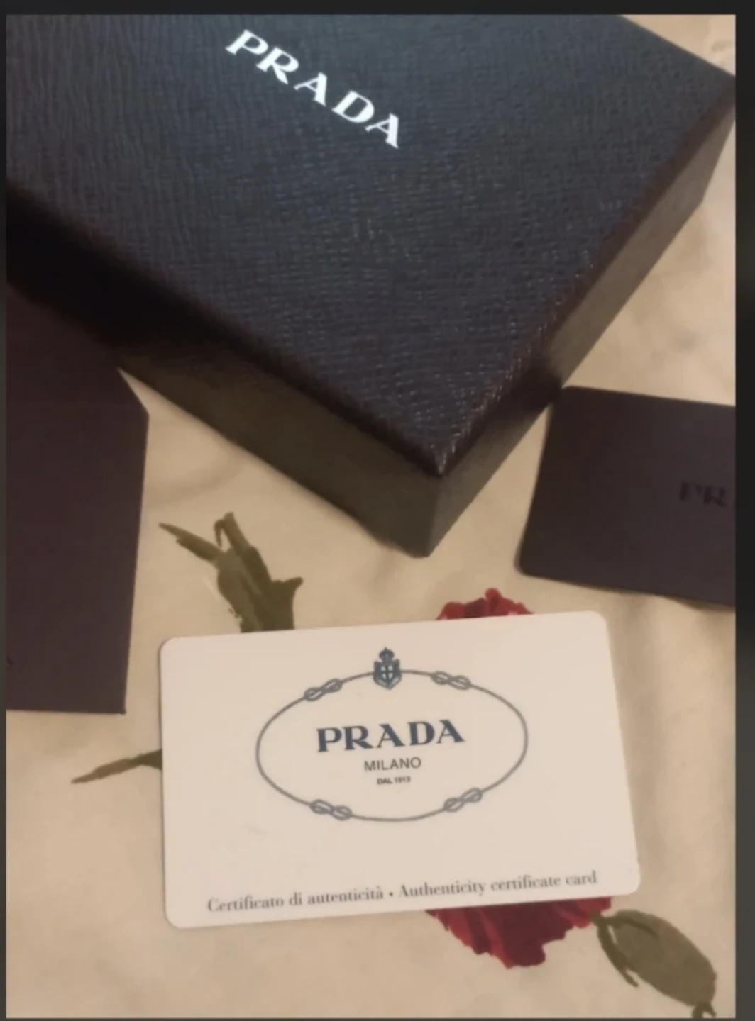 Original Prada Gift Box & Authenticity Card (Empty)