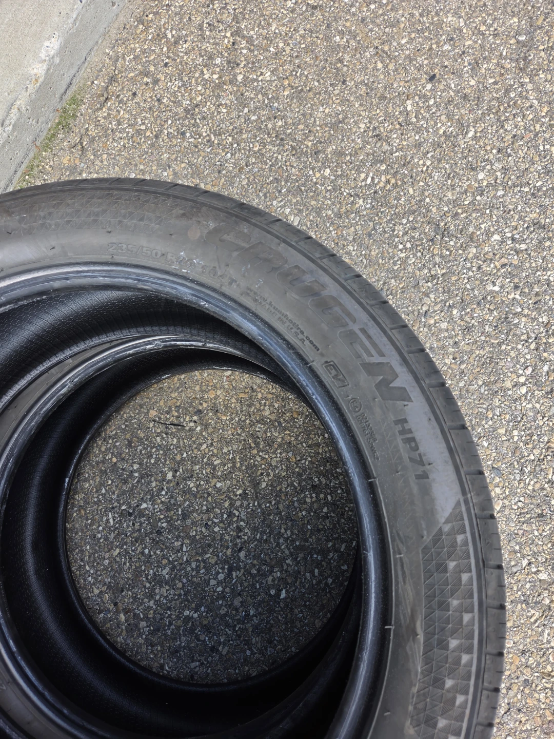 2 tire Kumho Ecsta HP71 Tires - 235/50 R20 - photo 4