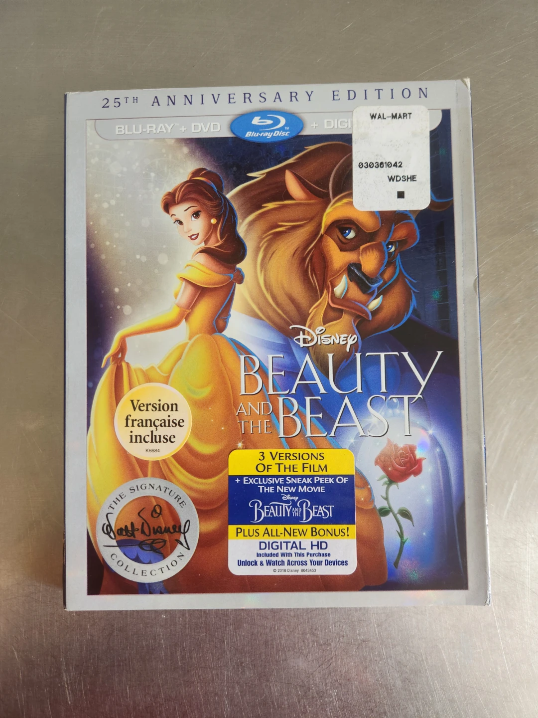 Disney Beauty and the Beast 25th Anniversary Edition Blu-Ray
