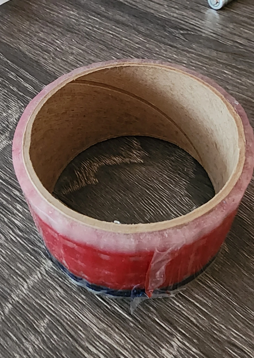 Red and Blue Tape Roll