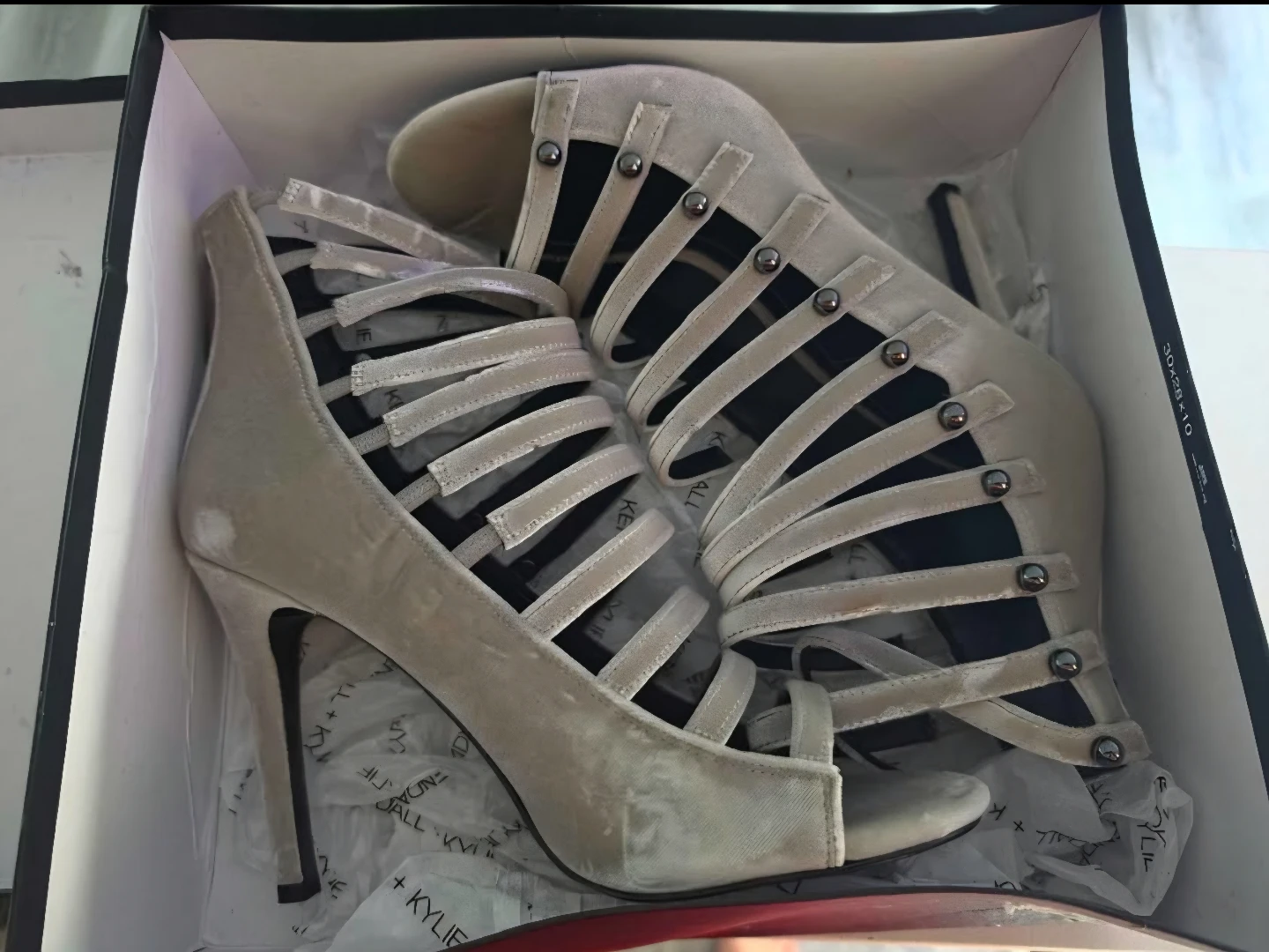 Kendall + Kylie Velvet Strappy Heels - photo 2