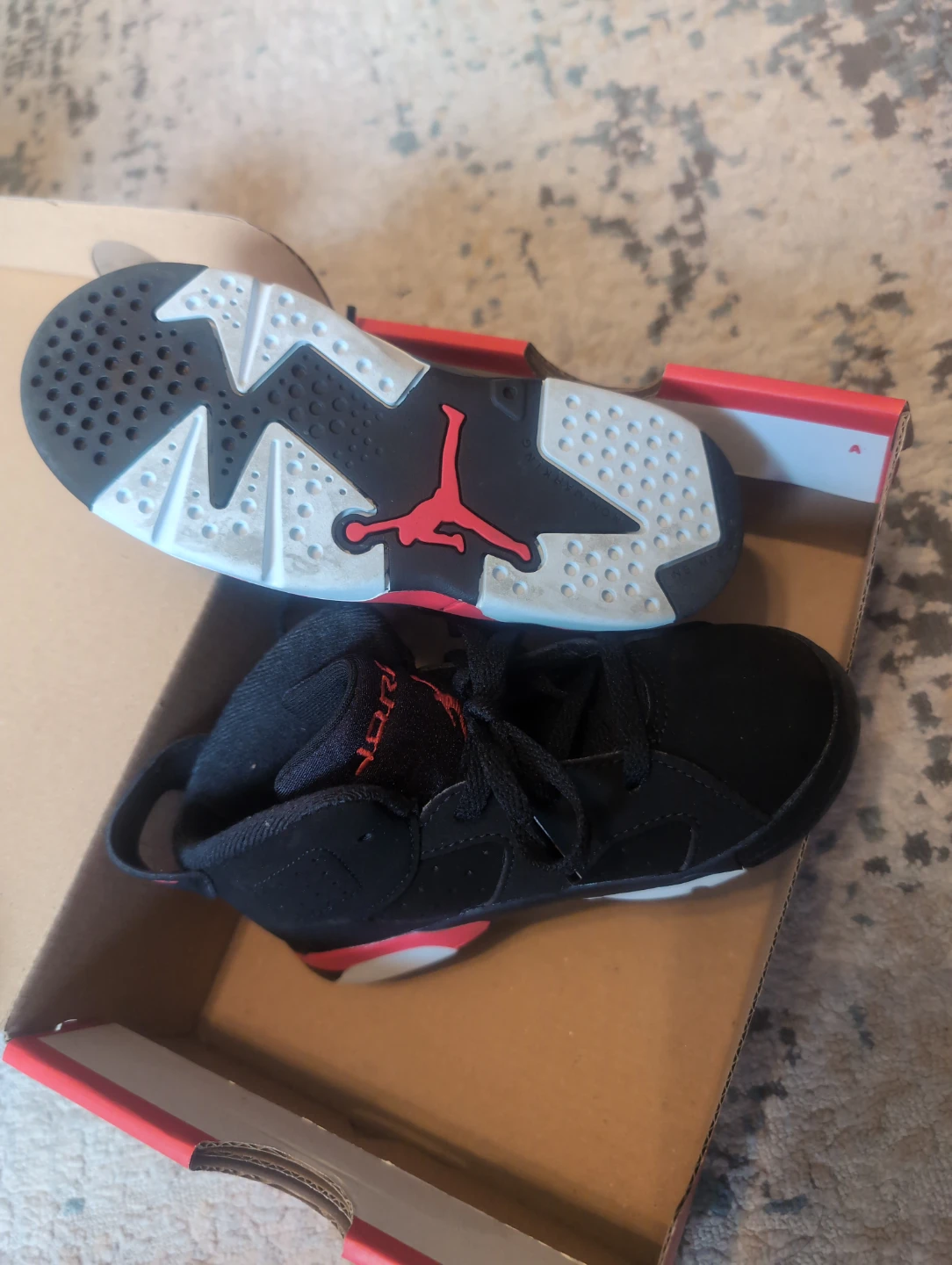 Nike Court Borough Low Recraft PS Shoes - Black Red White - photo 3