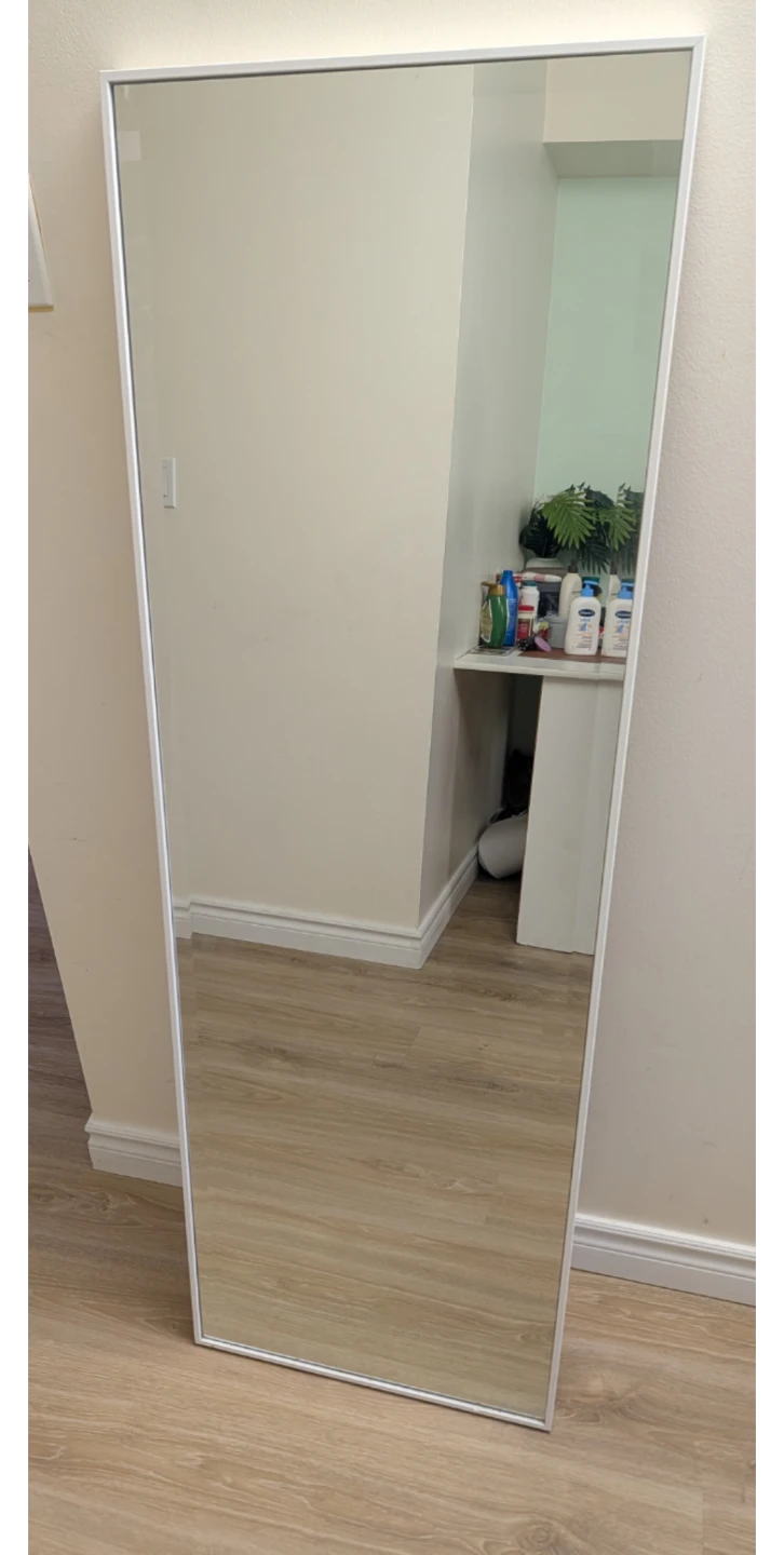Moving out sale -Full Length Mirror - White Frame