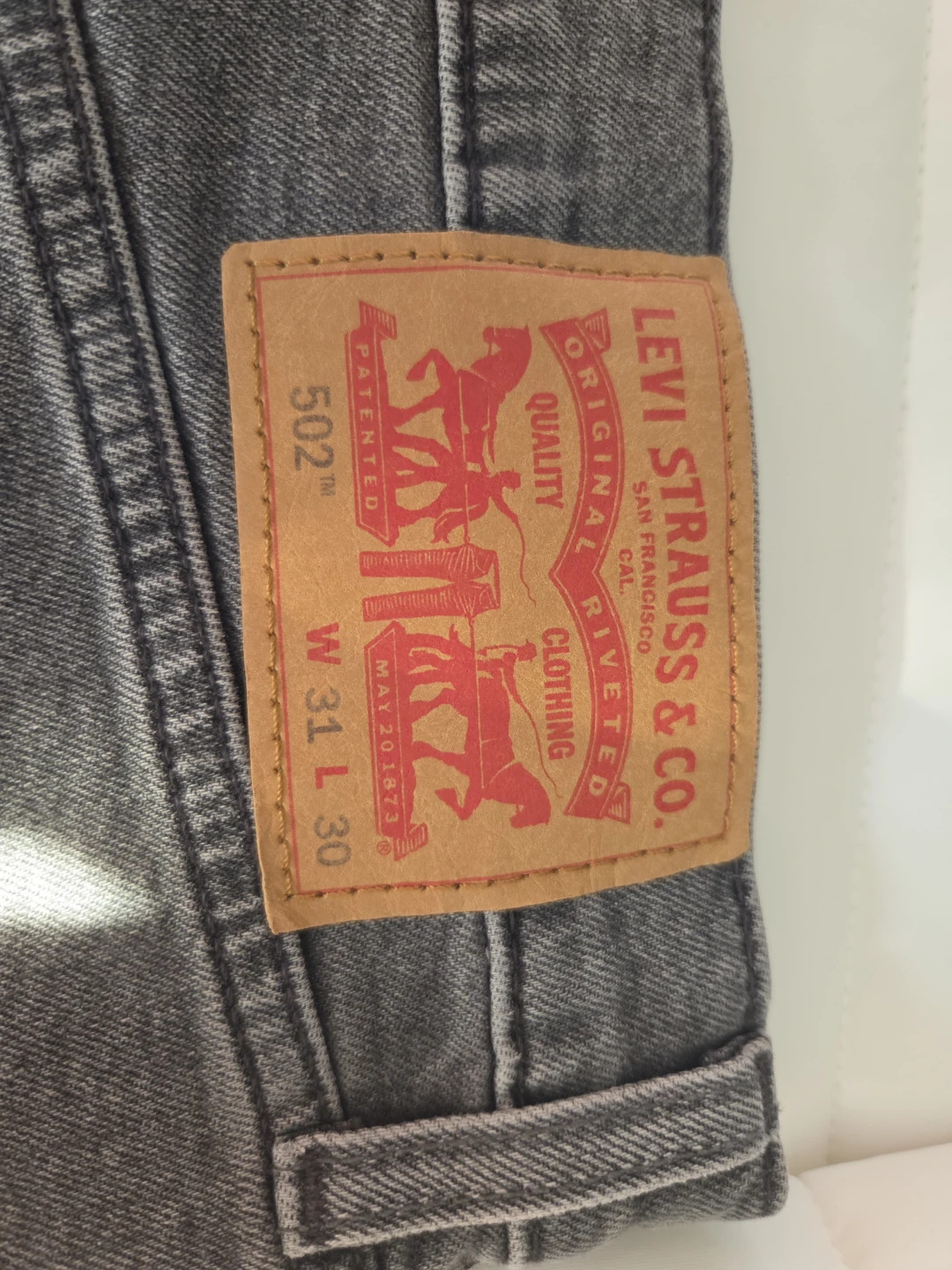 Levi's 502 Grey Jeans - W 31 L 30 - photo 3