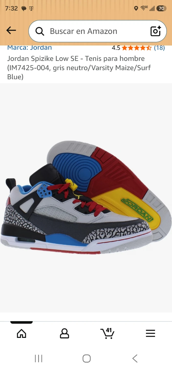 Jordan Spizike Low SE Kids Sneakers 4.5 - photo 3