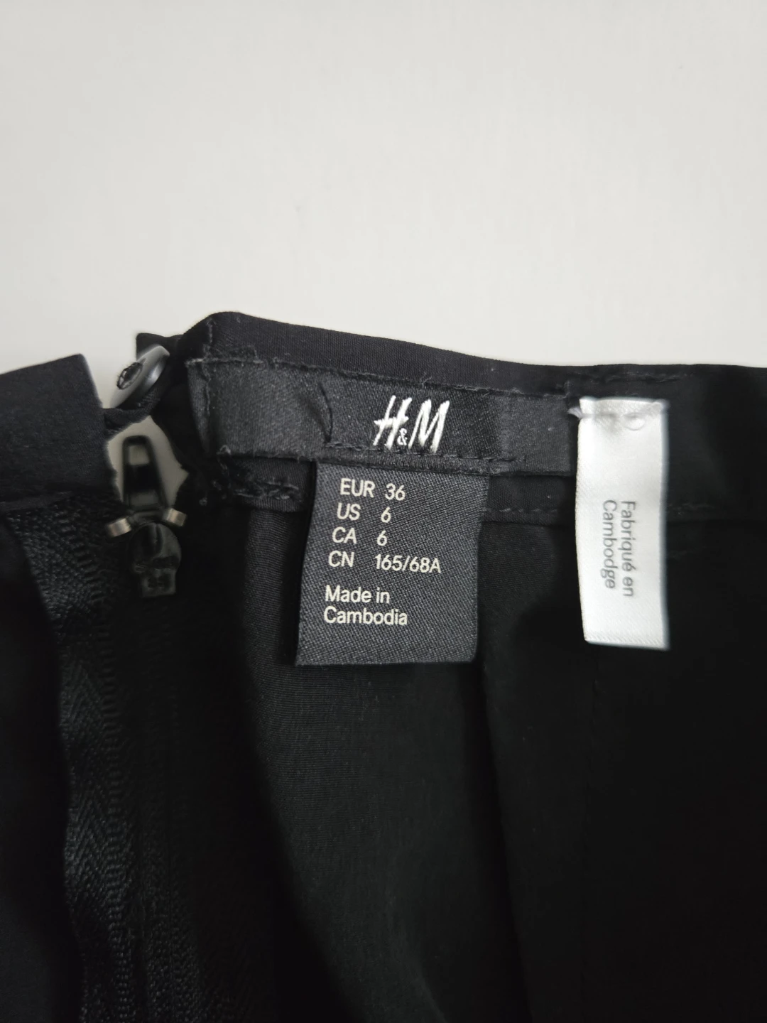 H&M Black Wrap Skirt Size 6 - photo 2