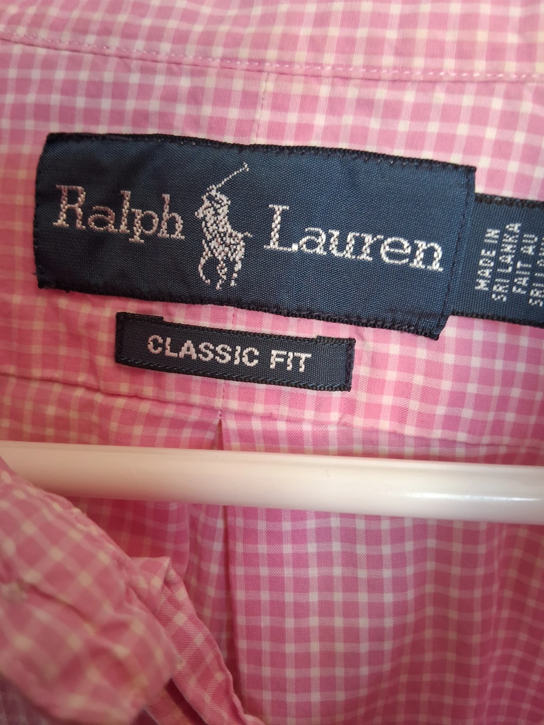 Ralph Lauren Pink Gingham Classic Fit Button-Down Shirt