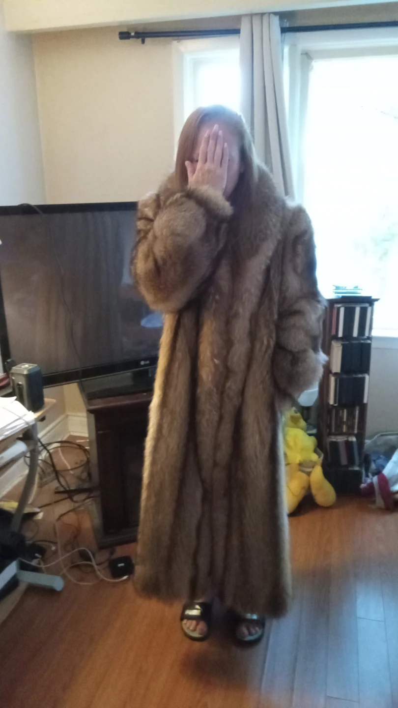 Vintage fox fur coat