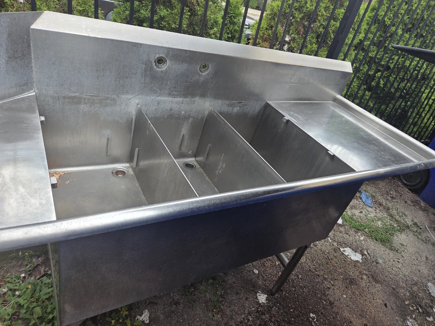 Stainless Steel 3-Compartment Sink - photo 3