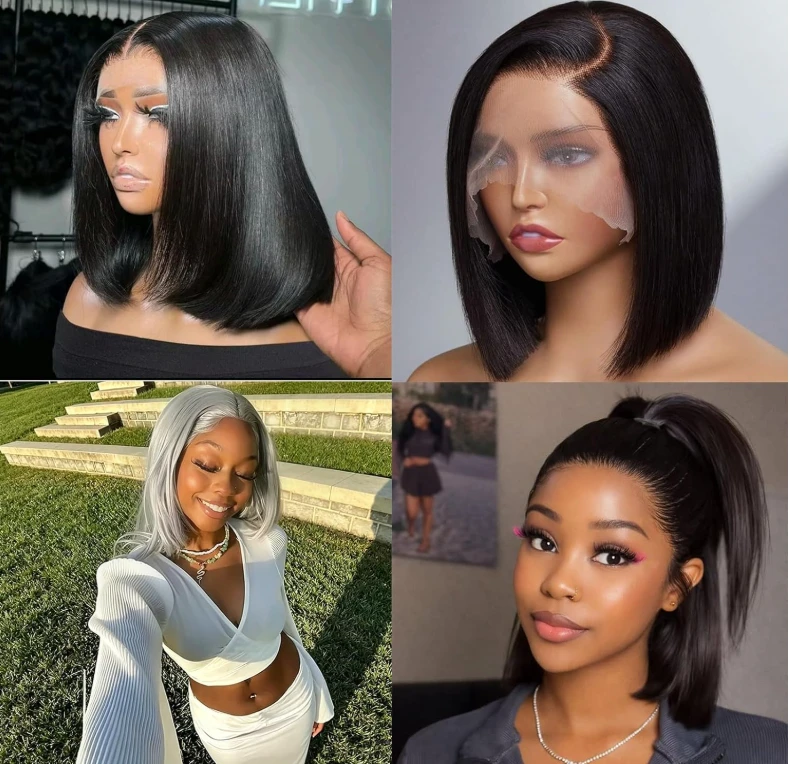 Short Bob Wig with Bleached Knots - photo 2