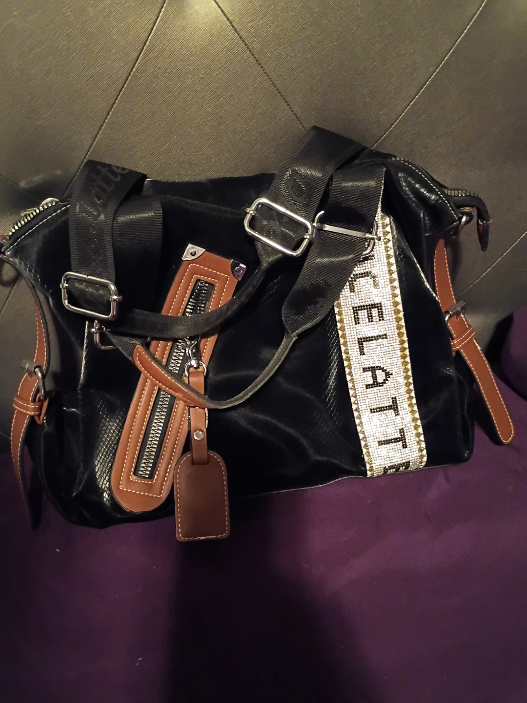 Black Satchel Handbag