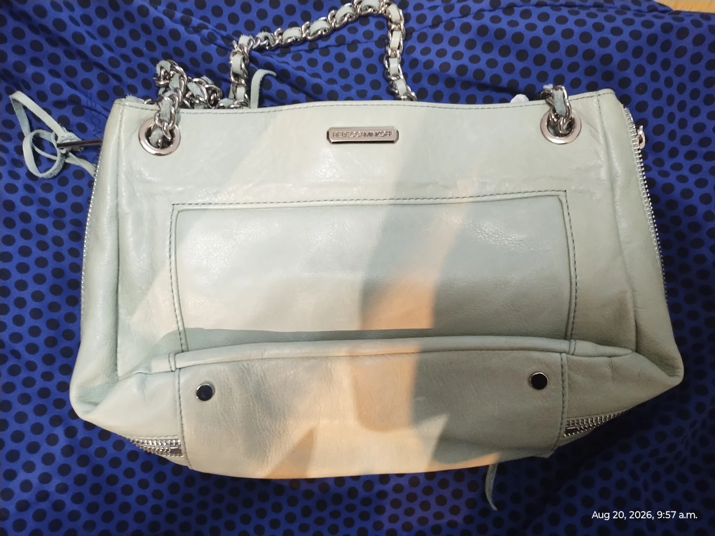 Rebecca Minkoff Pale Blue Leather Shoulder Bag - photo 2