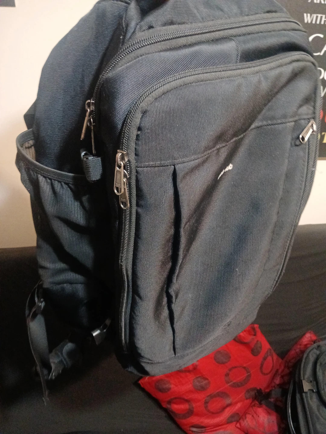 ECOHUB Black Carry-on luggage like Backpack for travel - photo 2
