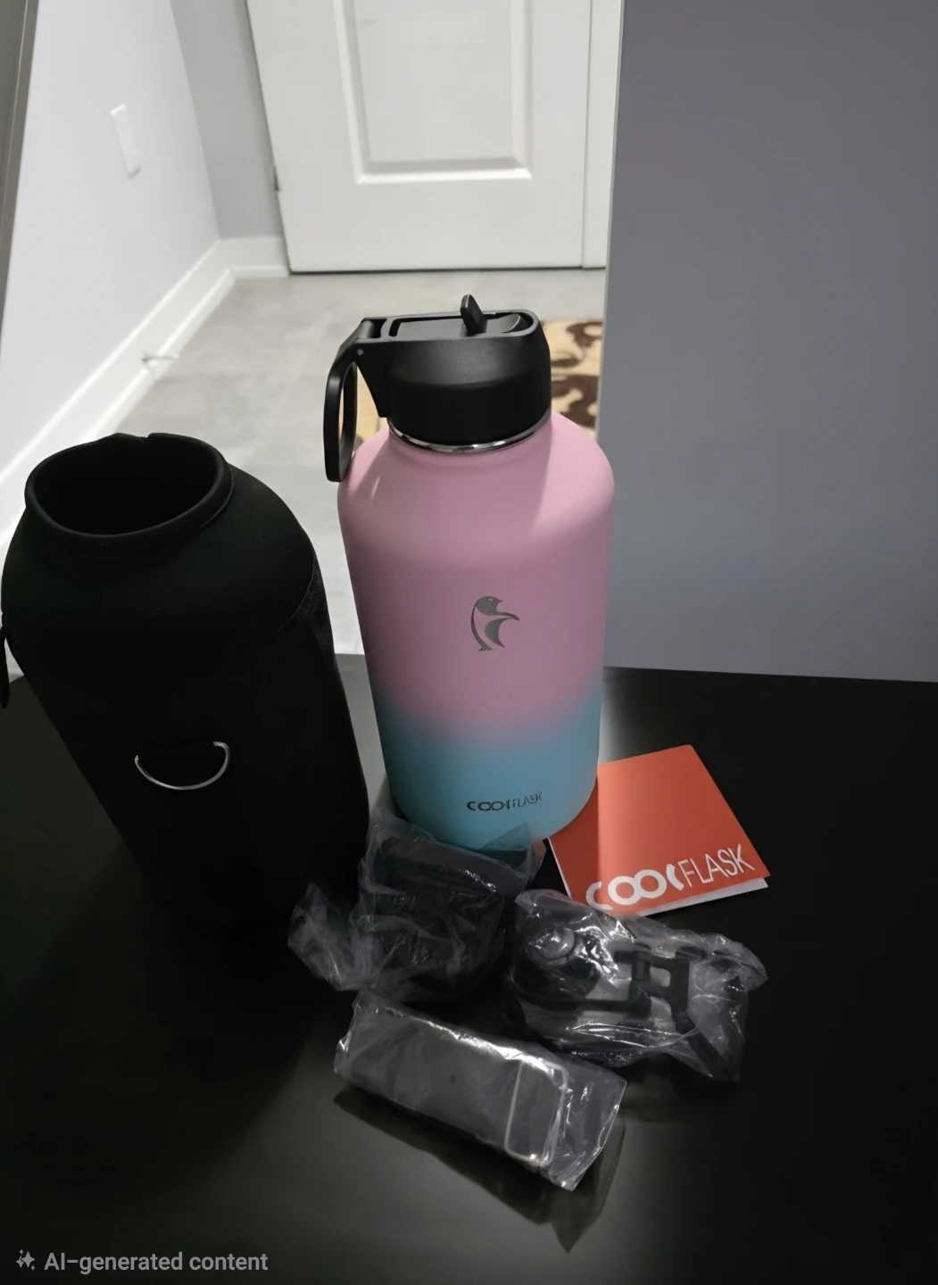 Cool Flask 64oz Water Bottle with Accessories - photo 2