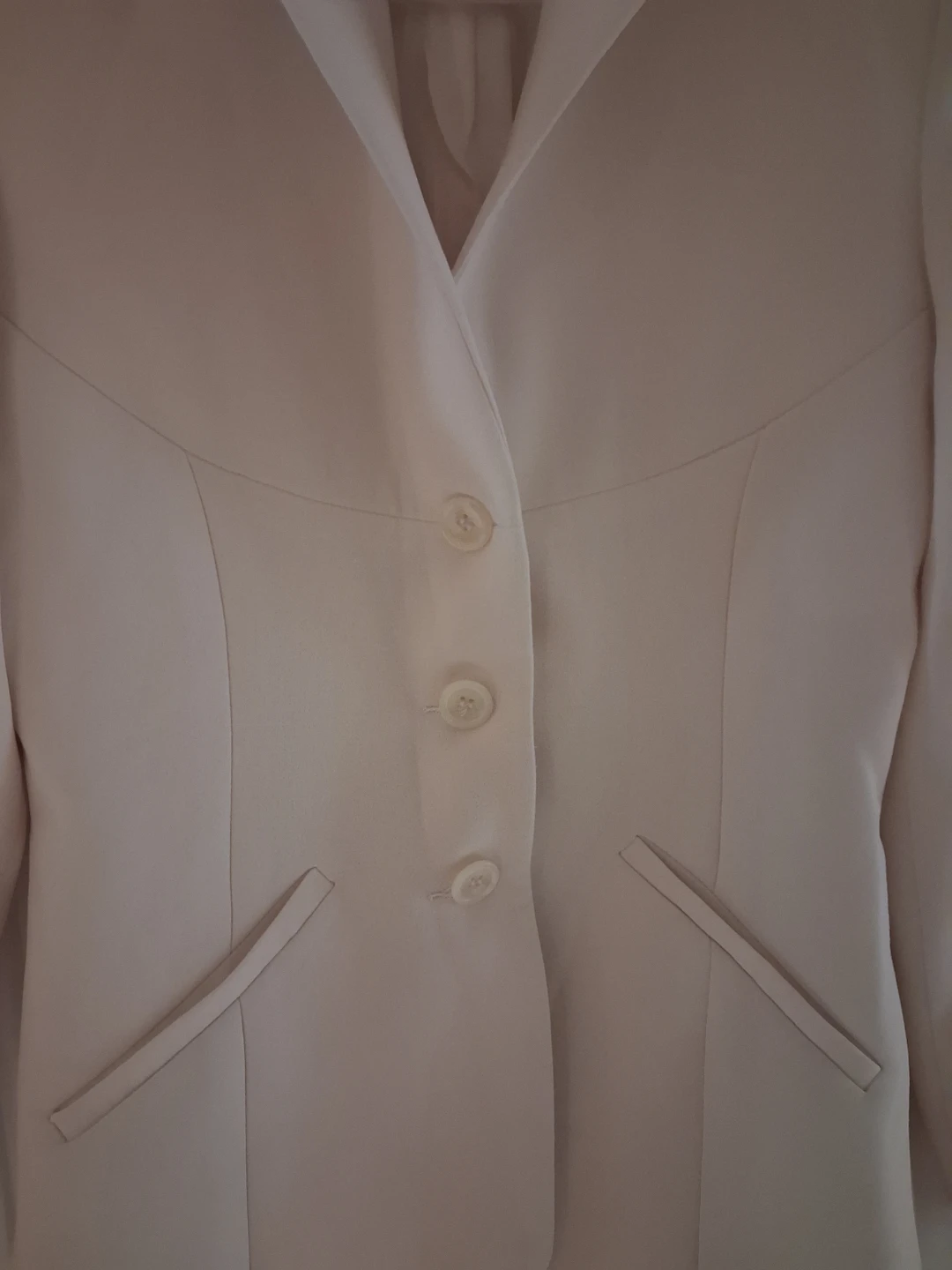Tristan & Iseut Cream Suit Jacket Blazer - Size 1 - photo 3